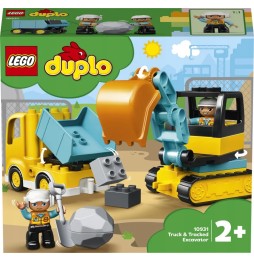 LEGO DUPLO Ciężarówka i koparka gąsienicowa