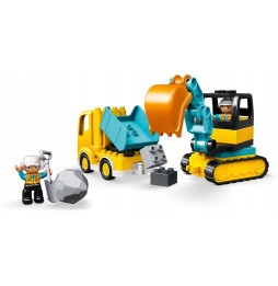 LEGO DUPLO Ciężarówka i koparka gąsienicowa