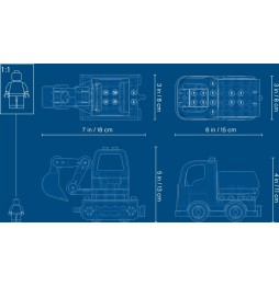 LEGO DUPLO Ciężarówka i koparka gąsienicowa