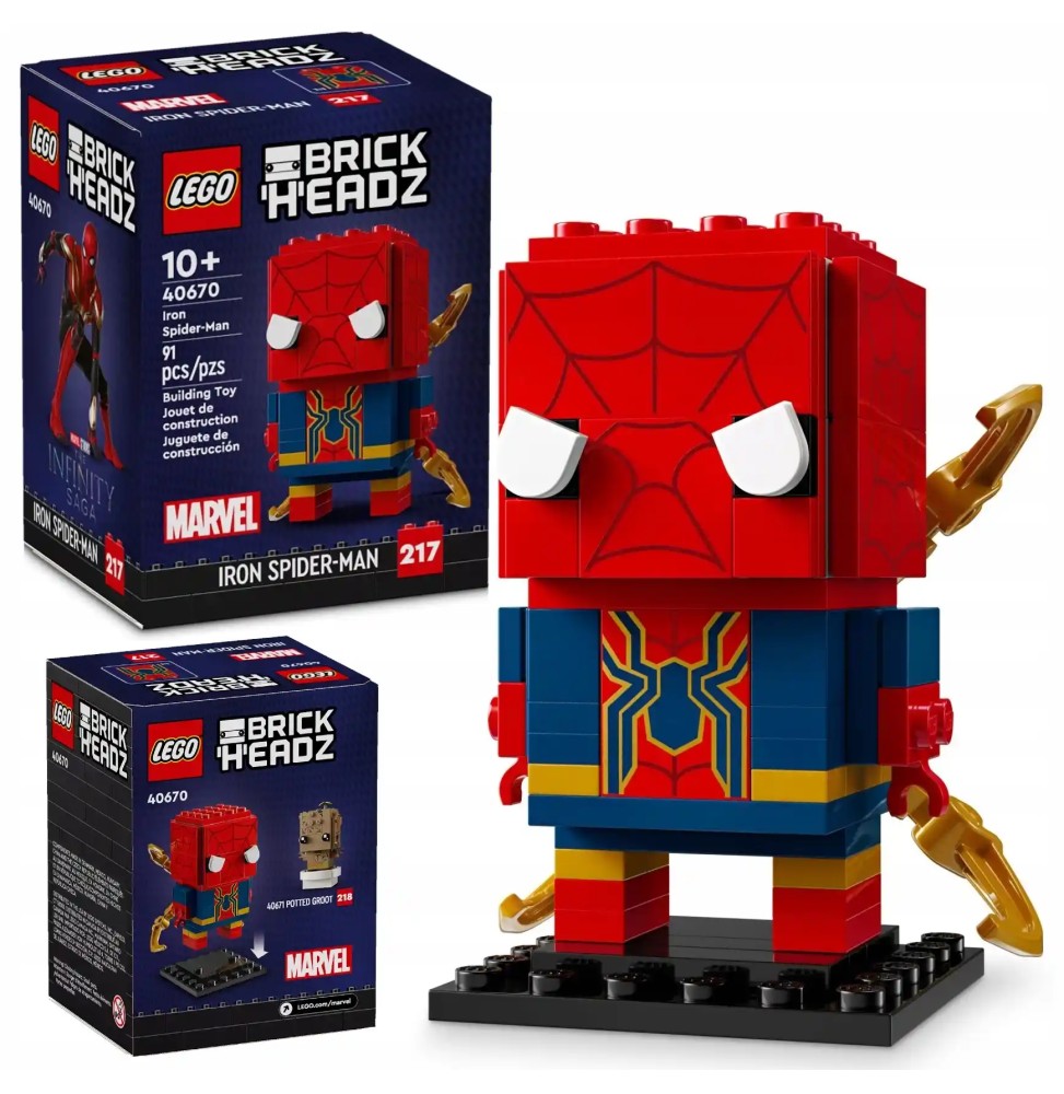 LEGO BrickHeadz 40670 Iron Spider-Man