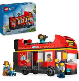 LEGO City Autobuz cu Etaj Roșu 42073