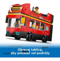 LEGO City Autobuz cu Etaj Roșu 42073