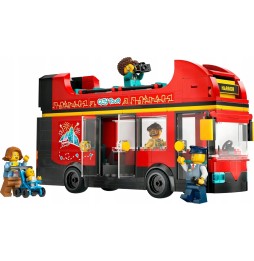 LEGO City Autobuz cu Etaj Roșu 42073