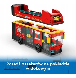 LEGO City Autobuz cu Etaj Roșu 42073