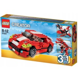 LEGO Creator 31024 Construcții Roșii 3in1