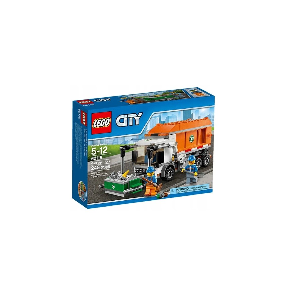 LEGO 60118 Camion de Gunoi City cu figurine