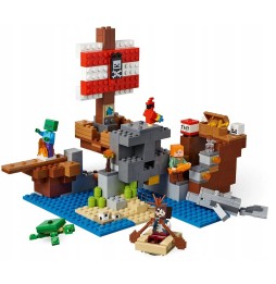 LEGO Minecraft aventura pe nava piraților 21152