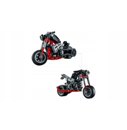 LEGO Technic motocicletă 2 în 1 set 7+