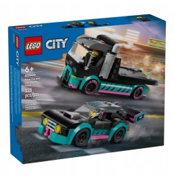 LEGO City mașină de curse și remorcă 60406