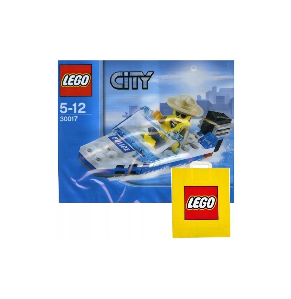 LEGO City Police Boat 30017 with Bag