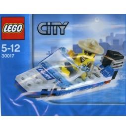 LEGO City Police Boat 30017 with Bag