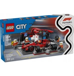 LEGO City F1 Pit Stop cu Mașina Ferrari