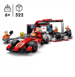 LEGO City F1 Pit Stop cu Mașina Ferrari