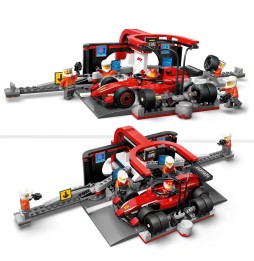 LEGO City F1 Pit Stop cu Mașina Ferrari