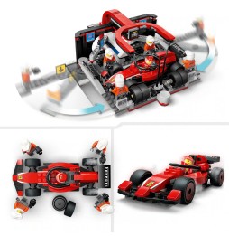 LEGO City F1 Pit Stop cu Mașina Ferrari