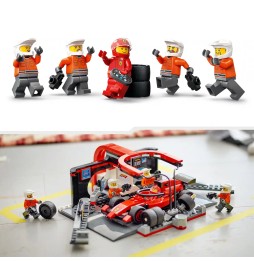 LEGO City F1 Pit Stop cu Mașina Ferrari