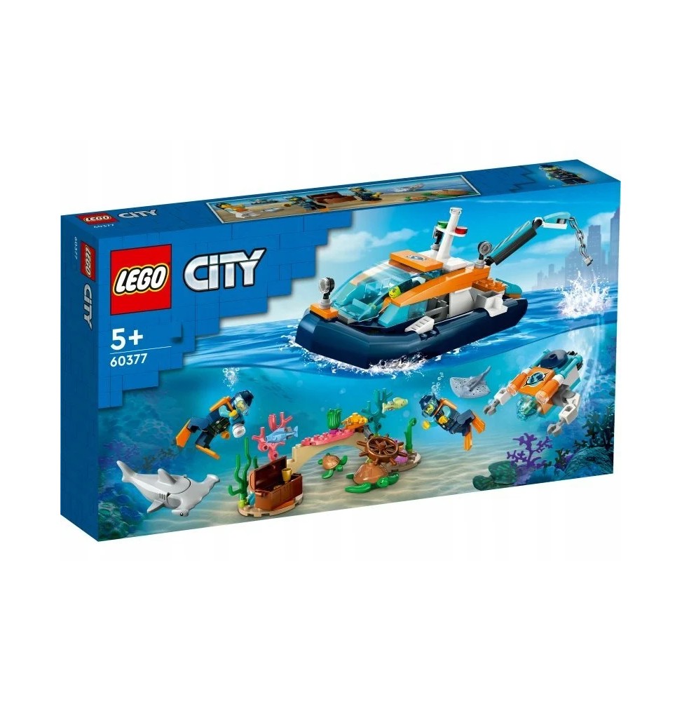 LEGO City 60377 Diver's Research Submarine Boat