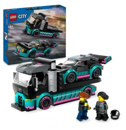 LEGO City Mașină de curse și platformă 60406