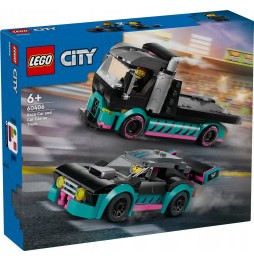 LEGO City Mașină de curse și platformă 60406