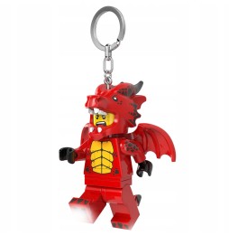 LEGO breloc lanternă LED Dragon roșu