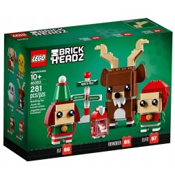 LEGO BrickHeadz 40353 Renifăr Elf și Elfă - Set