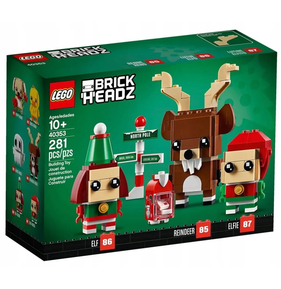 LEGO BrickHeadz 40353 Renifăr Elf și Elfă - Set