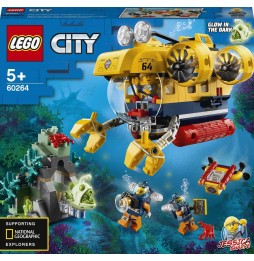 LEGO City 60264 Submarin pentru cercetători oceanici