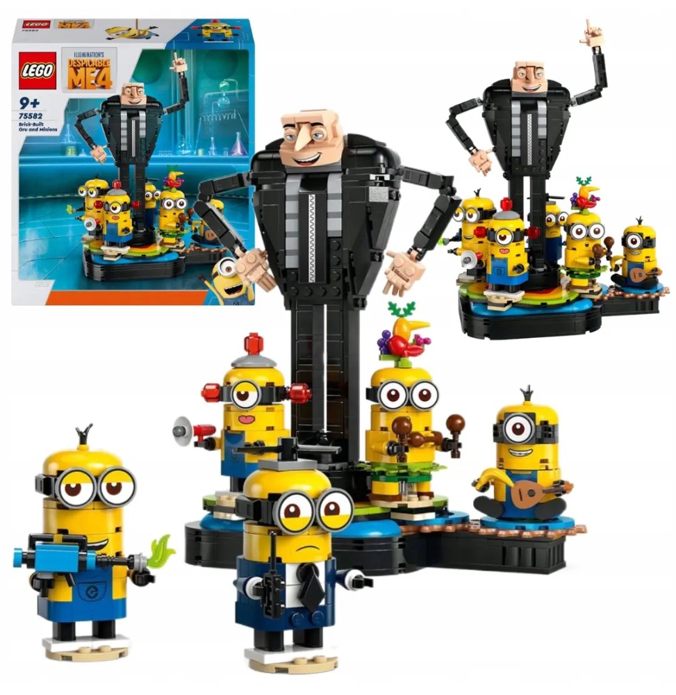 LEGO Minionii 75582 Figurina Gru și Minionii