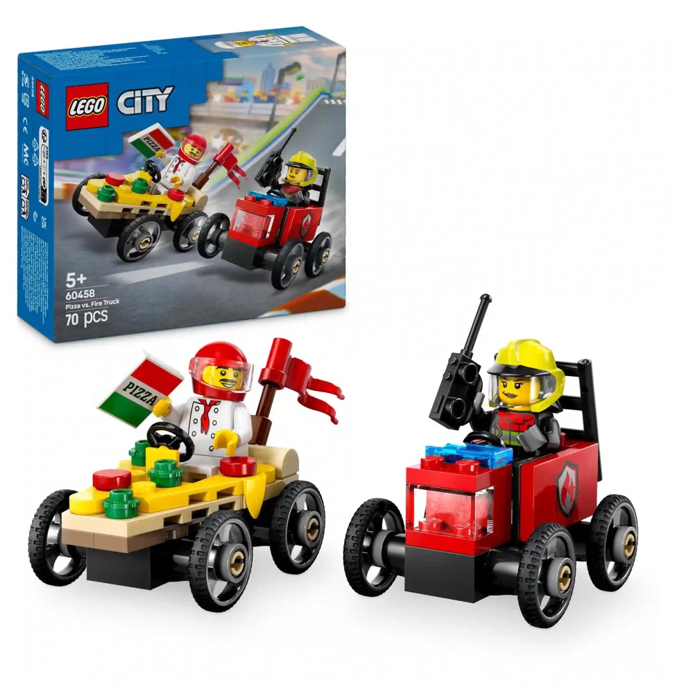 LEGO City 60458 - Zestaw wyścigówek pizza