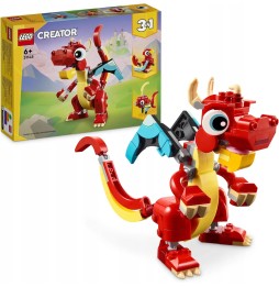 LEGO Creator 3in1 Dragon roșu - jucărie de reconstruit