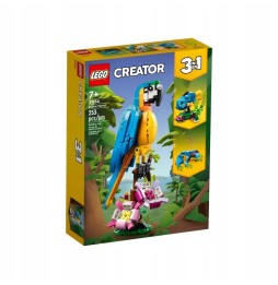 LEGO Creator 3w1 papagal exotic, pește, broască