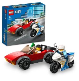 LEGO City motocicleta poliție urmărire auto