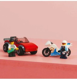 LEGO City motocicleta poliție urmărire auto