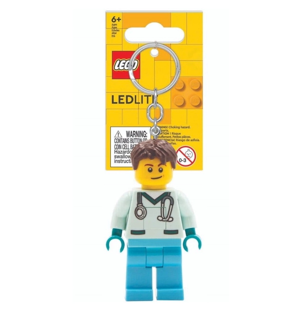 LEGO breloczek z latarką LED pielęgniarz LGL-KE194