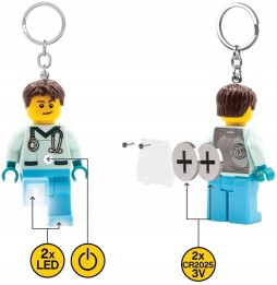 LEGO breloc cu lanternă LED asistent medical LGL-KE194