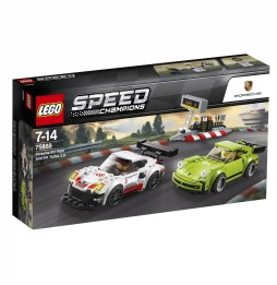 LEGO Speed Champions Porsche 911 RSR și Turbo 75888