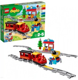 LEGO DUPLO Tren cu aburi 10874 - Set de cărămizi