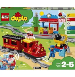 LEGO DUPLO Tren cu aburi 10874 - Set de cărămizi