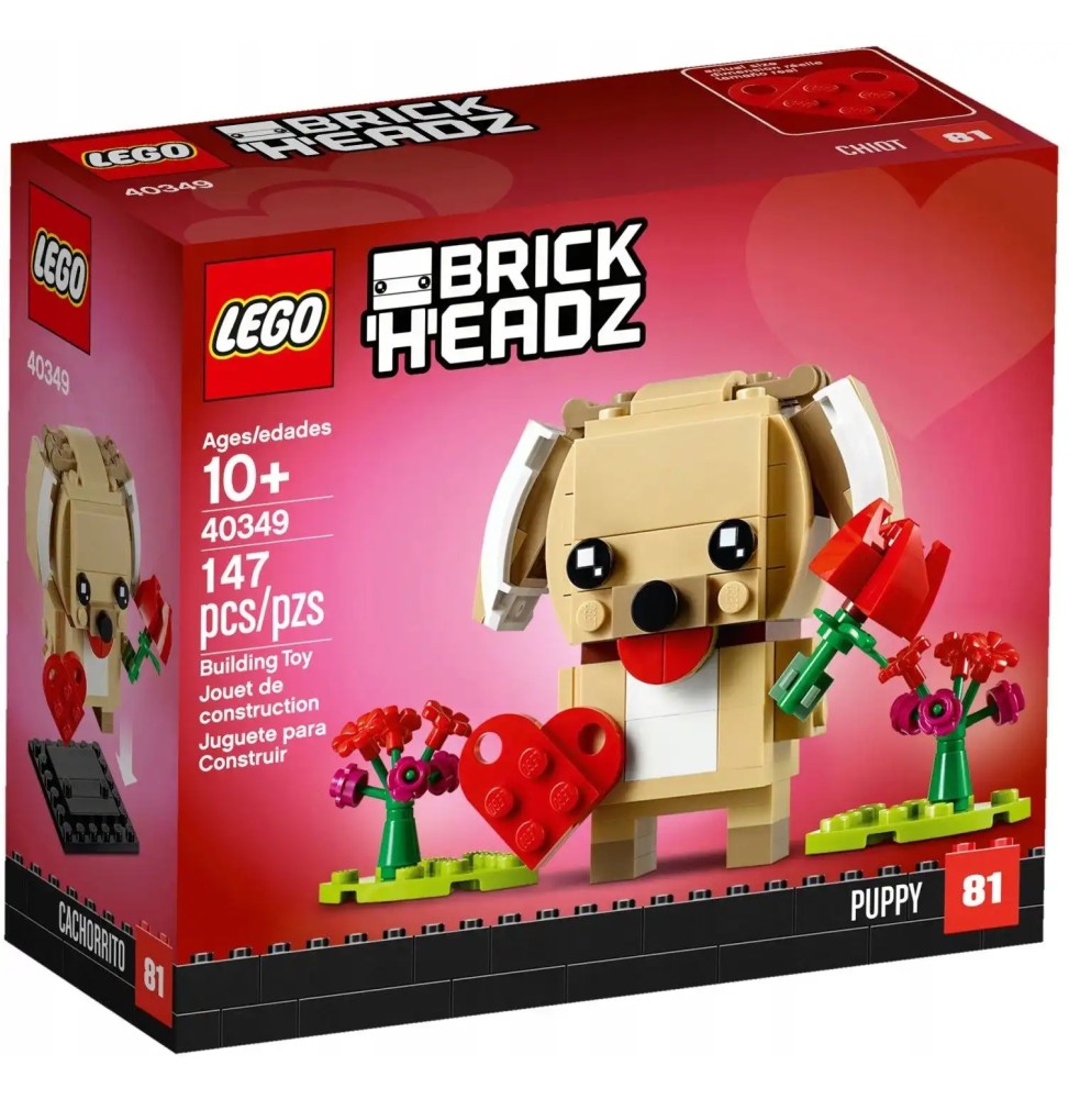 LEGO Brickheadz 40349 Cățeluș de Ziua Îndrăgostiților