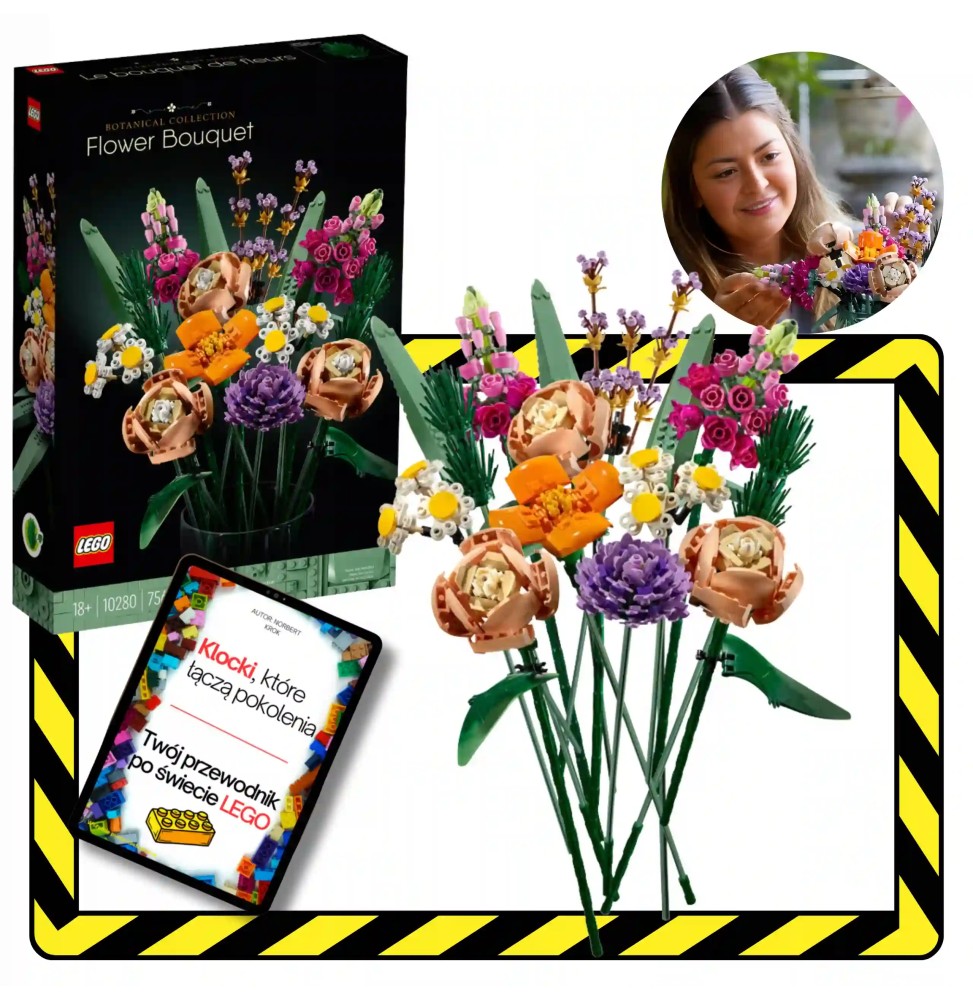 Lego Buchet de Flori 10280 Set Piese și Ebook