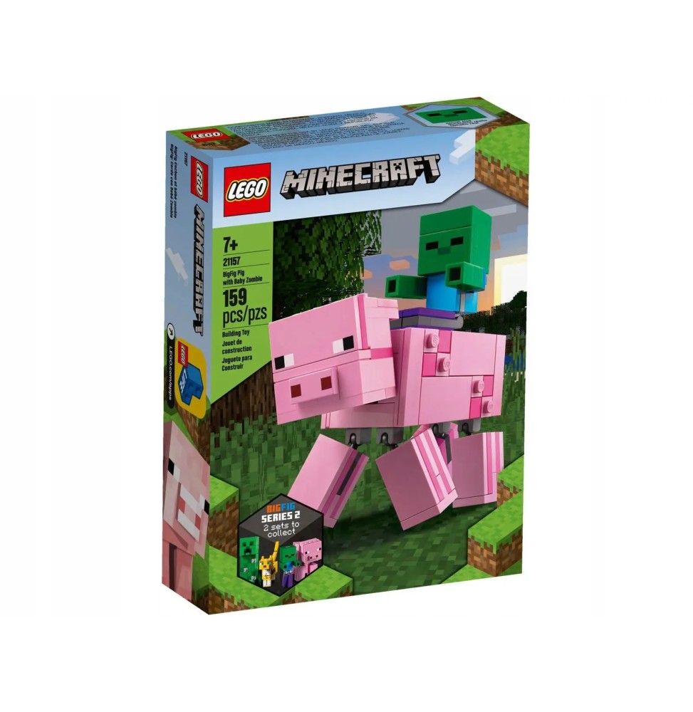 LEGO 21157 Minecraft BigFig - Porcul și zombie