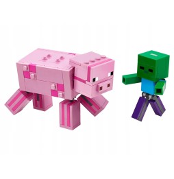 LEGO 21157 Minecraft BigFig - Porcul și zombie