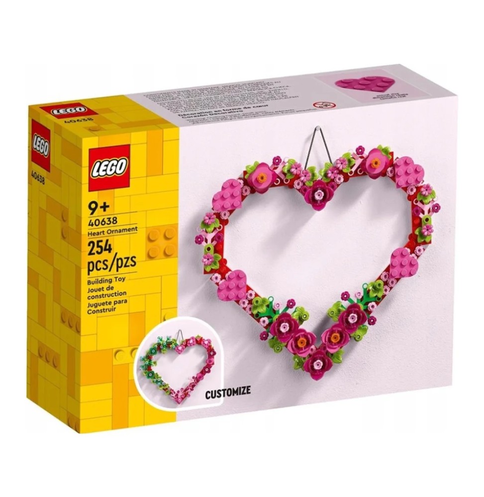 LEGO Heart Shaped Decoration Set