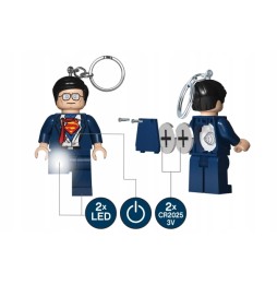 LEGO Superman brelok LED Clark Kent