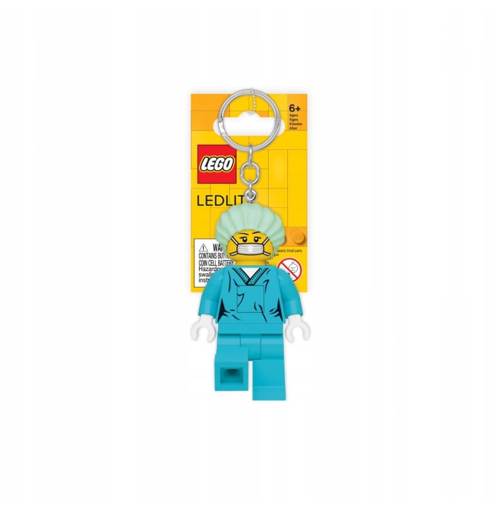 LEGO brelok LED chirurg lekarz w maseczce