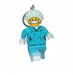 LEGO brelok LED chirurg lekarz w maseczce