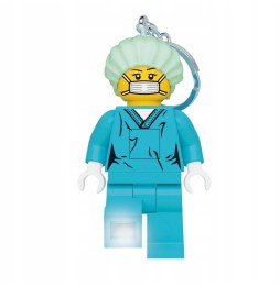 LEGO LED Keychain Surgeon Doctor in Mask