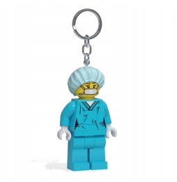 LEGO LED Keychain Surgeon Doctor in Mask