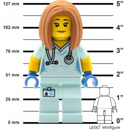 LEGO lampka nocna figurka Pani Doktor LGL-TO46