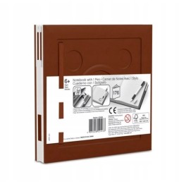 LEGO Notebook with Brown Pen 52446